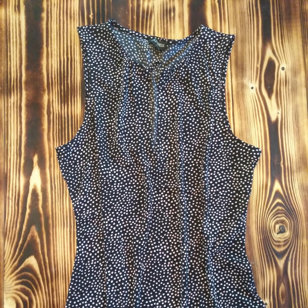 Express Vintage Polka Dot Tank